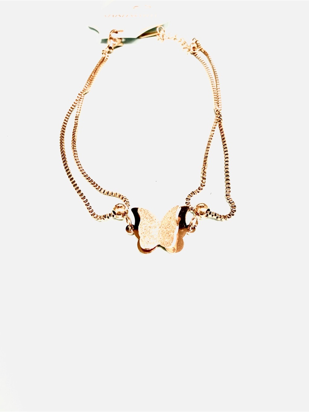 Gold Butterfly Pendant Necklace - Women fashion Jewelry stainless steel